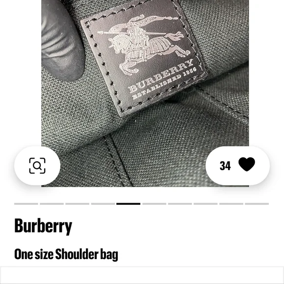 Burberry Black and Cream Shoulder Bag with Signature Check New w/o Tags Dustbag! - Picture 6 of 7